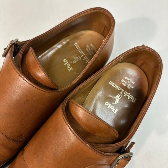 NEW HEELS Crockett & Jones x Polo Ralph Lauren Double Monk Strap England 10.5 D - Picture 9 of 12